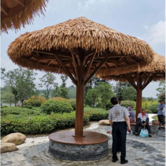 石家庄木凉亭建造安装美化了户外园林风景和庭院风景