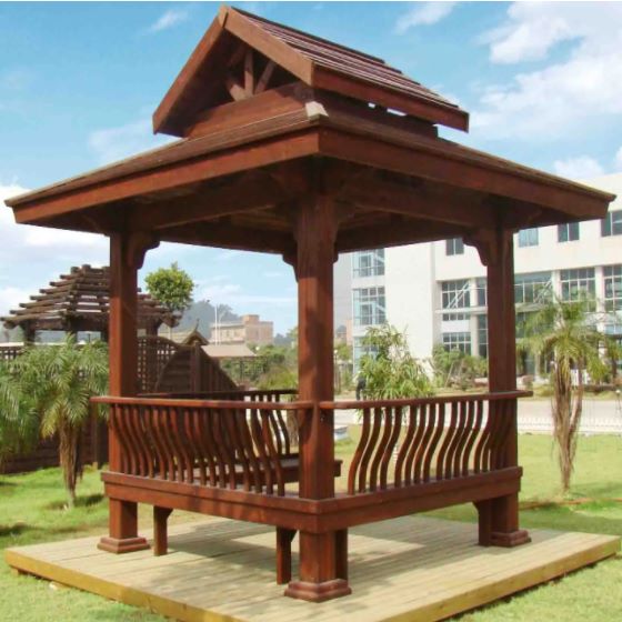 石家庄中式凉亭安装